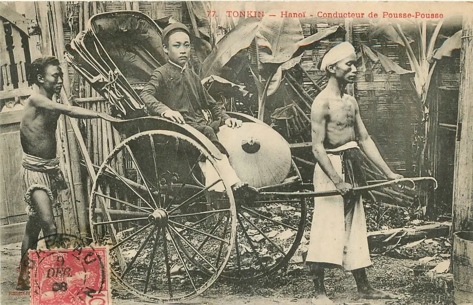 Bưu ảnh người kéo xe