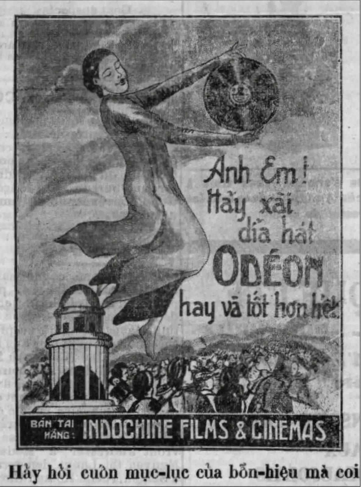Quảng cáo đĩa hát Odeon